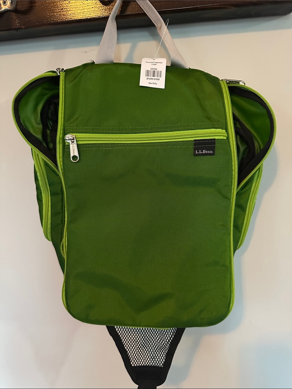 L.L. Bean Green Men's Hanging Travel toiletry dop kit large